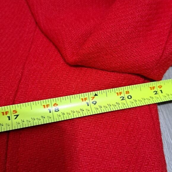 Vintage Pendleton Virgin Wool Cropped Jacket Red Size 14 - Picture 9 of 16